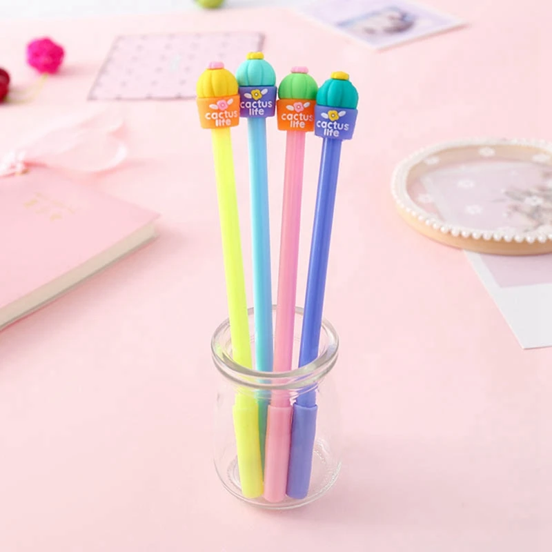 

1 Pieces Korean Stationery Cute Cactus Prickly Pear Pen Advertising Gel Pen School Fashion Office Kawaii Supply
