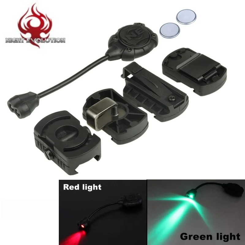 

Night Evolution Airsoft Princeton Tec Mpls2 Tactical Helmet Light IR Laser Red Green LED Softair Flashlight NE05009