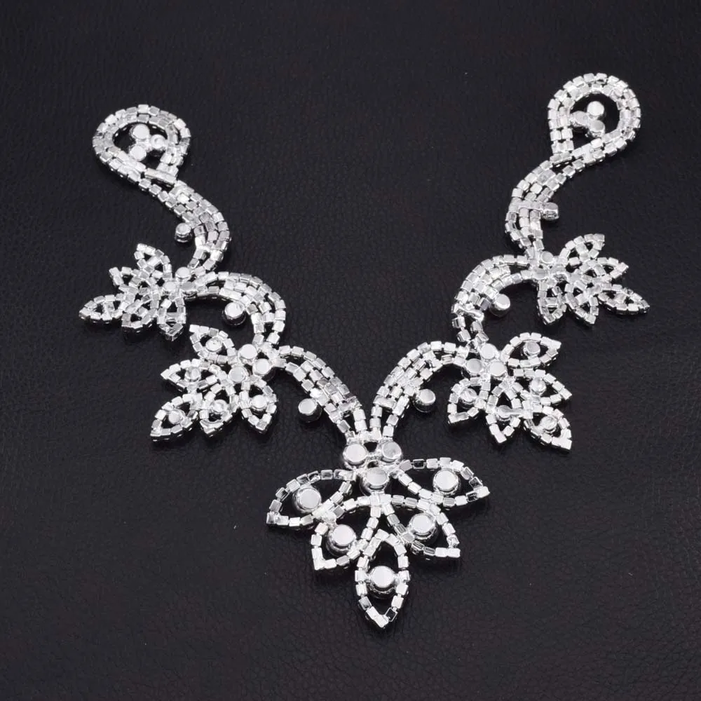 sew on rhinestone neckline for clothing HD-1100 (13)