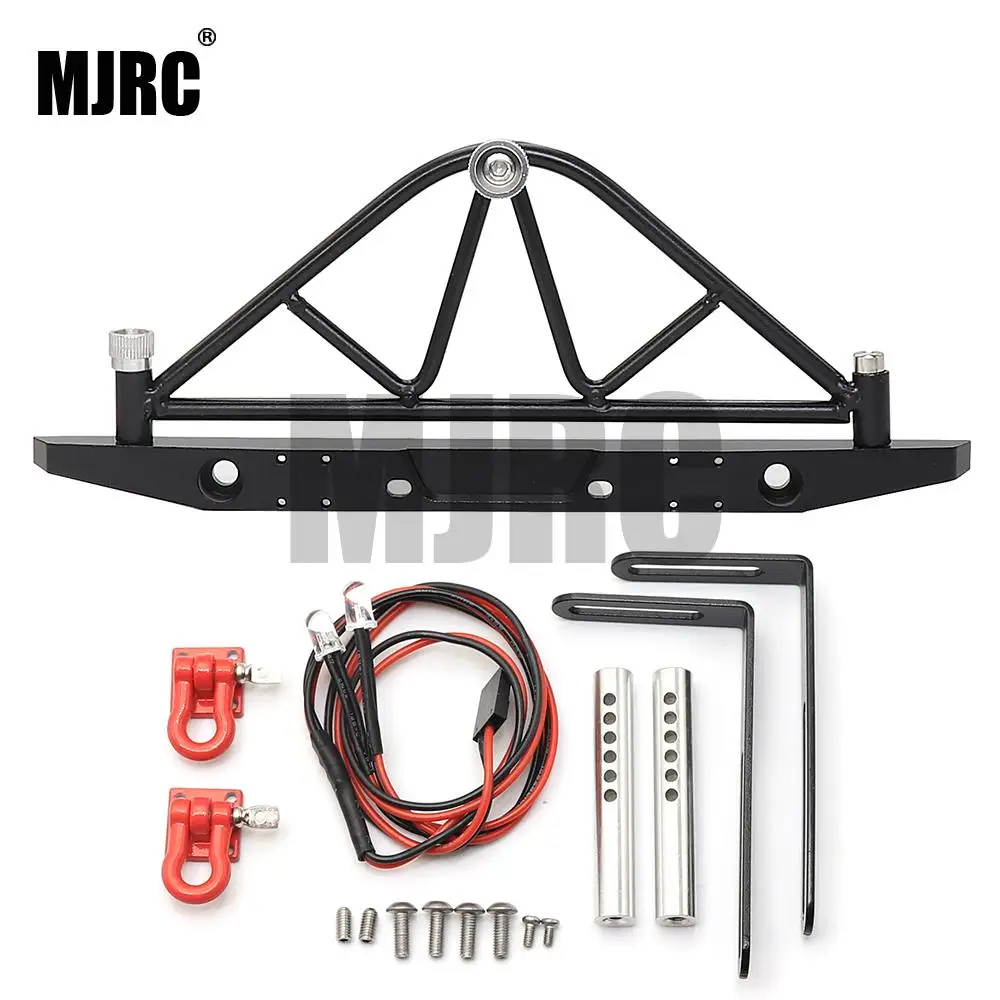 

MJRC 1:10 RC tracked metal rear bumper with light for 1/10 axial SCX10 90046 TRX-4 90047 RC