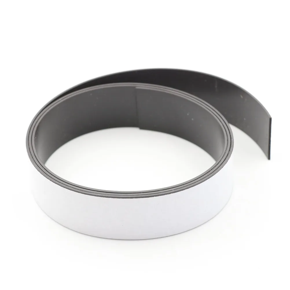 

30*1.5mm 1 Meter self Adhesive Flexible Magnetic Strip Rubber Magnet Tape width 30mm thickness 1.5mm