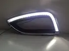 Best Price as low as $118.75 led drl daytime running light for Hyundai IX35 2013-14 with turn signals and dimmer function, 2 version optional