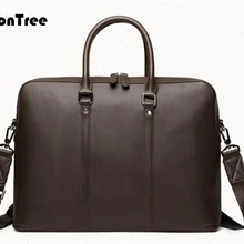 Портфель из натуральной кожи Crazy Horse, Классическая винтажная мужская сумка через плечо, деловая сумка L70