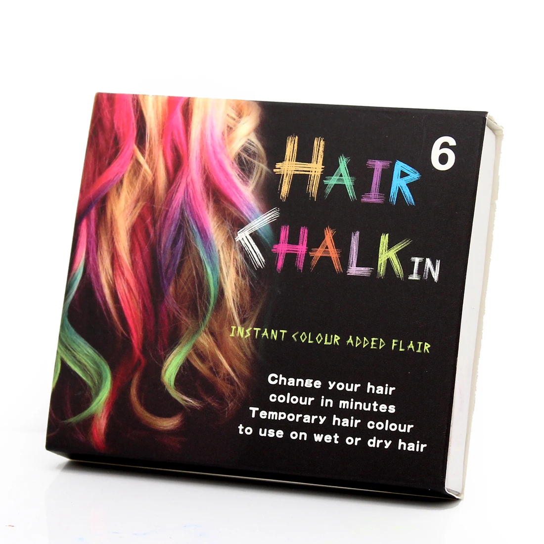 6 цветов нетоксичные временные DIY Волосы Мел Цвет пастельные красители салонный комплект