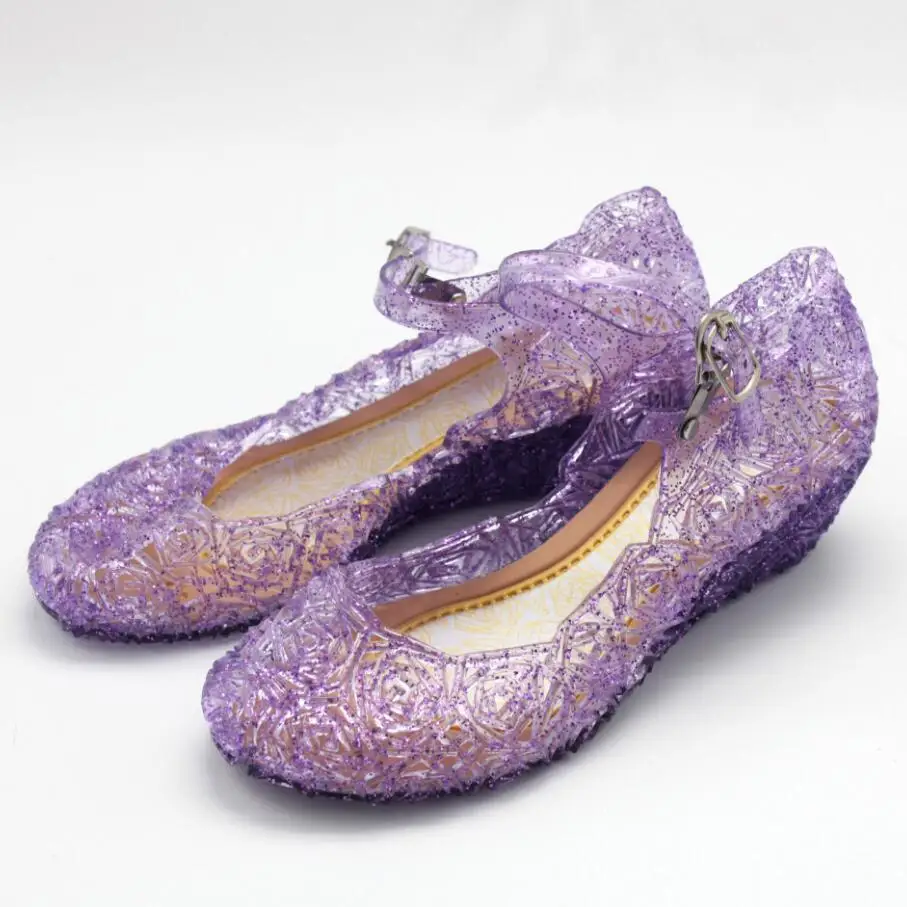 Детские сандалии для девочек; прозрачная детская обувь принцессы для костюмированной вечеринки; обувь Mary Jane для девочек; обувь для сцены; танцевальное шоу; высокое качество; 25-37 - Цвет: as picture