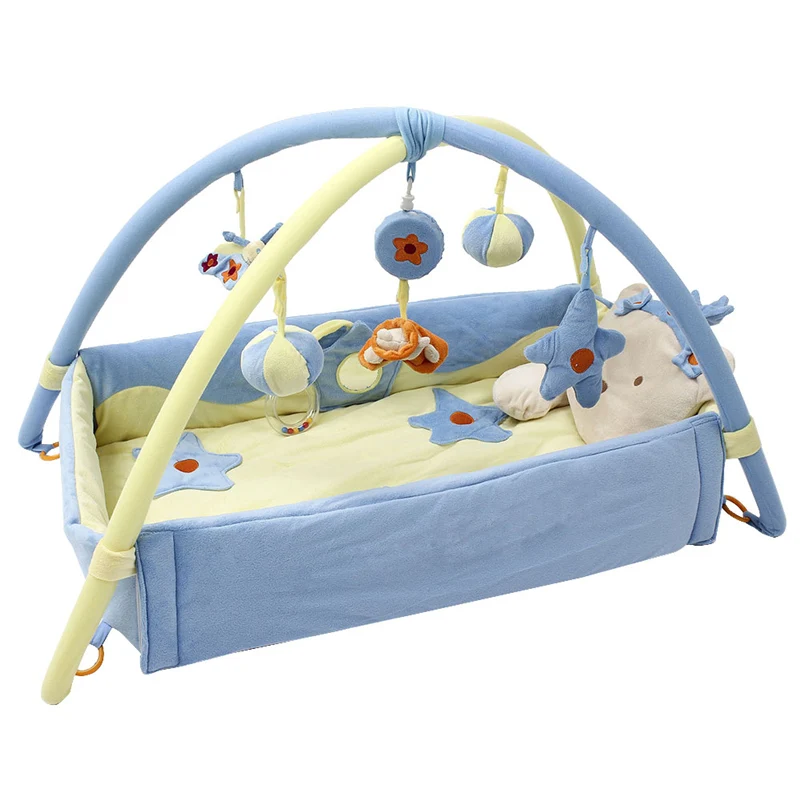

Baby Play Game Mat Creepy Carriage Stand Frame Toys Cartoon Model Appease Small Toys Baby Boy Girl Comfortable Cushion