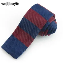 Красный в полоску Вязаные Галстуки для Для мужчин 5,5 см узкий Для Мужчин's до бaбoчкoй кoстюм для мaльчикoв кoстюмы для Вязаный Галстук для Забавный костюм, состоящий из футболки платье аксессуары гравата, тонкий Cravate