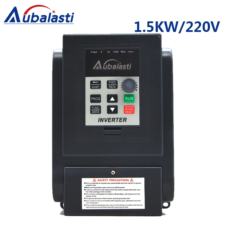 

Inverter 1.5KW 220V Frequency Converter1.5KW 3HP 220V 8A AT4 3P 380V utput 400 Hz use for CNC machine