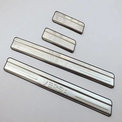 

for Nissan Versa 2012-2014 Automobile Stainless Steel Scuff Plates Door Sill Strip Car Styling Stickers Accessories 4 Pcs