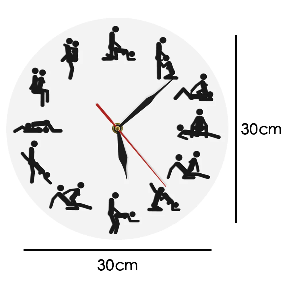24 часа секс позиции настенные часы секс настенные часы Zegar Камасутра часы секс часы забавные озорные часы для взрослых настенные часы