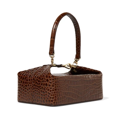 Женская сумка, сумка с крокодиловым принтом, сумки-тоут, Женская сумочка, модная сумка на плечо, женские сумки через плечо, сумки-мессенджеры - Цвет: brown