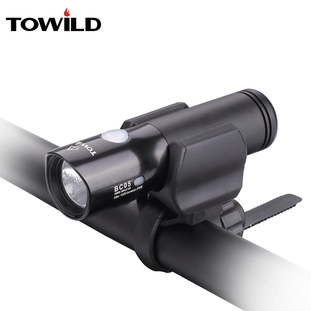  TOWILD Bicycle bike Headlight Waterproof 1100 Lumens MTB Cycling Flash Light Front LED Torch Light 