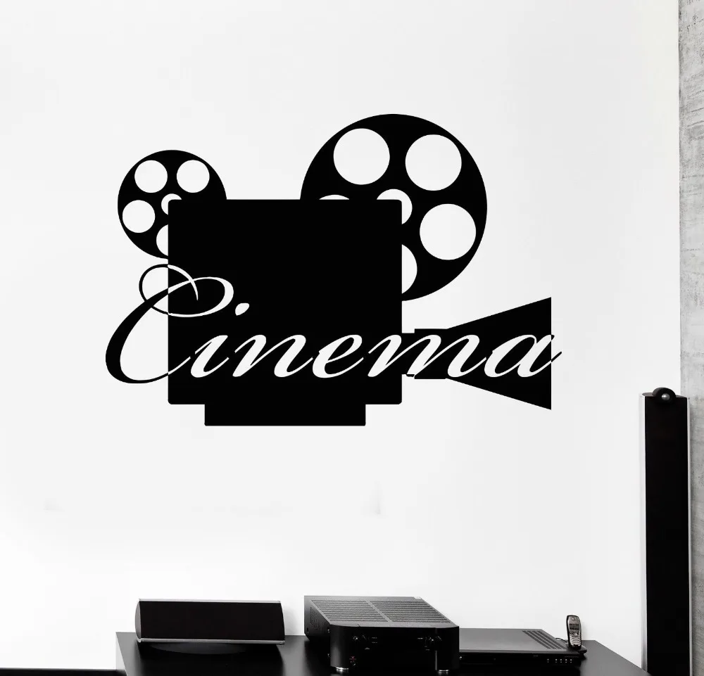 Vinyl Decal Movie Camera Cinema Film Filming Wall Stickers MuralWall