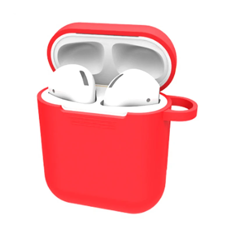 Милый мультяшный защитный чехол для AirPods с клубничной пряжкой, ремешок на запястье, Bluetooth, беспроводные наушники, силиконовая коробка для зарядного устройства