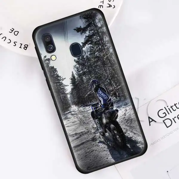 Moto крест moto rcycle Спорт на открытом воздухе силиконовый мягкий чехол для samsung Galaxy A50 A40 A70 A30 A20 A80 A6 A7 A8 плюс A9 черный чехол Чехол - Цвет: 010