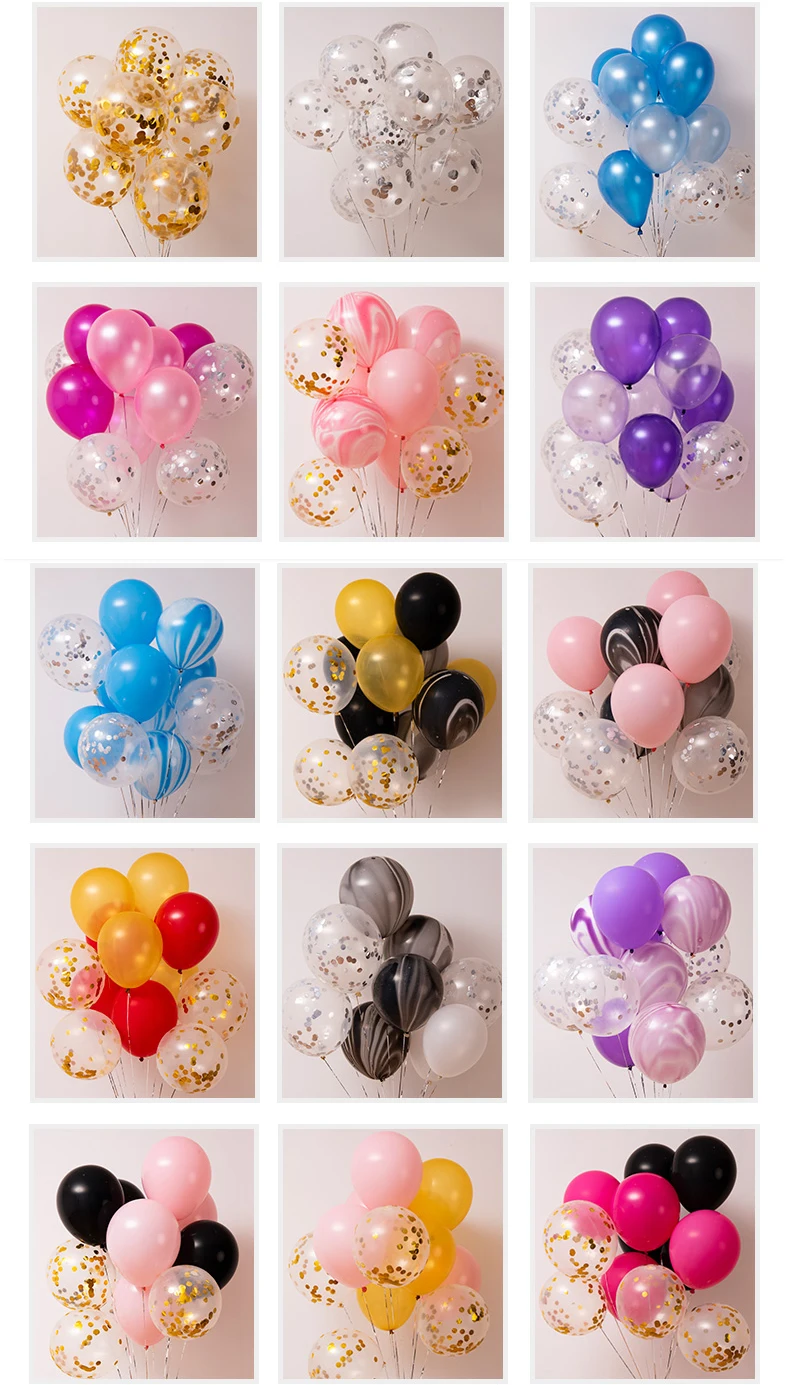 15 шт. 12 дюймов воздушный шар "Конфетти" Свадебные украшения надувные прозрачные латексные воздушные шары на день рождения разноцветные конфетти вечерние украшения