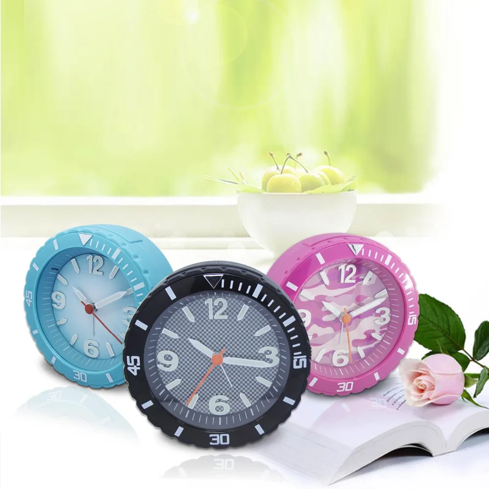  JIMEI H245 alarm clock Candy colors Portable mini children Table alarm clock student desk alarm clo