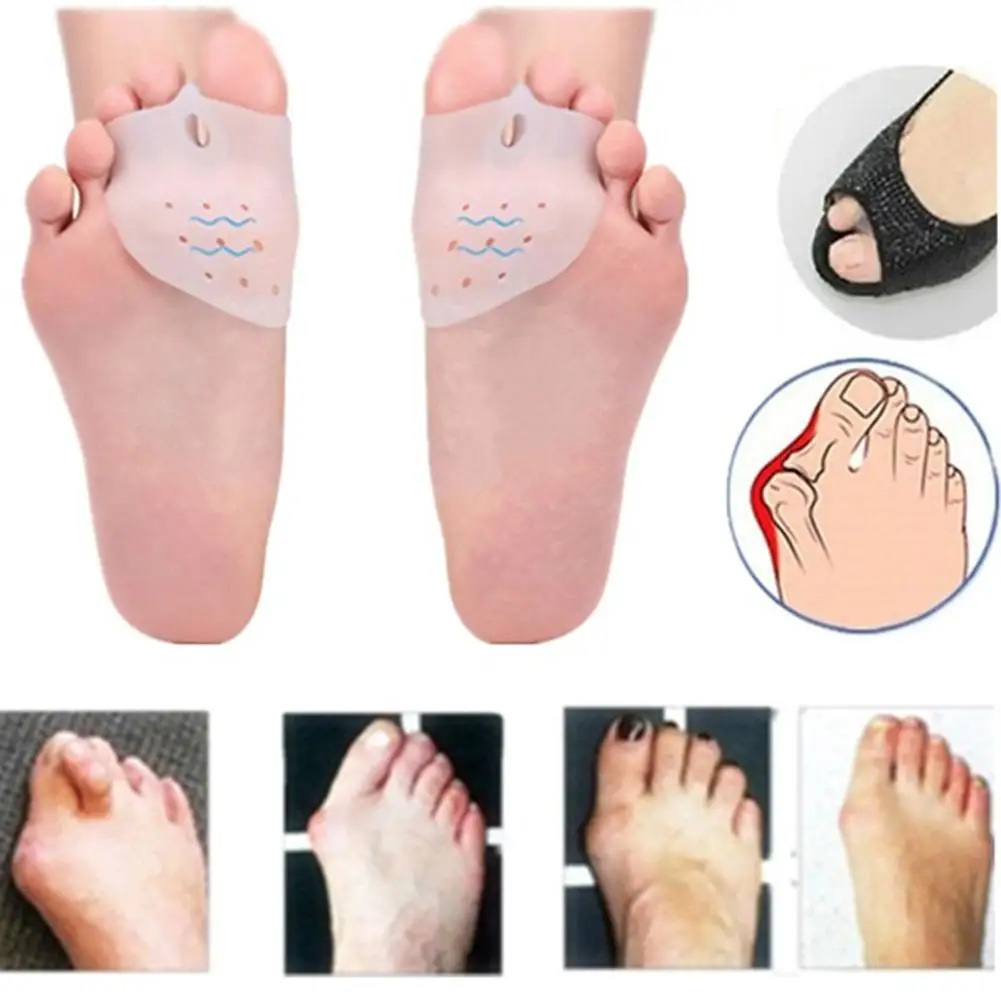 2Pcs Bunion Corrector Pain Relief Hammer Toe Separator with Forefoot Care Pads Protection Hallux Valgus Foot Massager 2Pcs Bunion Corrector Pain Relief Hammer Toe Separator with Forefoot Care Pads Protection Hallux Valgus Foot Massager