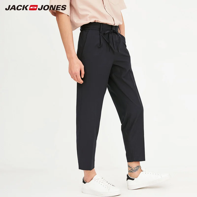 Jack Jones Весна и лето Брендовые мужские брюки свободного покроя повседневные
