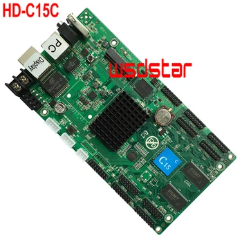 

HD-C15C 10*HUB75E Support 1/32 Lan+USB asynchronous RGB color P8 P10 LED screen control card 384*320 1024*120