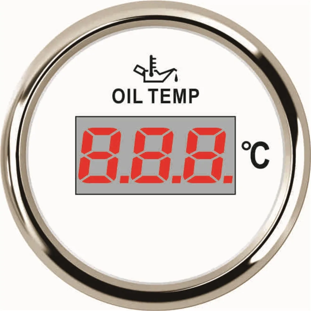 1pc Digital Oil Temperature Gauges 50 150 Degree Oil Temp Meters 52mm Waterproof for Auto Boat
