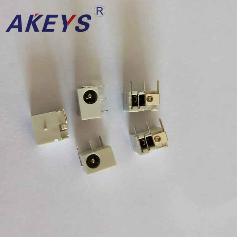 

12PCS DC-006 White Fixed Foot 1 Outer Diameter 4.0 Inner Core PIN3 Foot High Temperature Resistant High Quality DC Power Socket