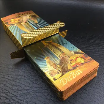 

Gold Foil Poker Euros Style Plastic Poker Playing Cards Waterproof Cards Good Price Gambling Board Card Game