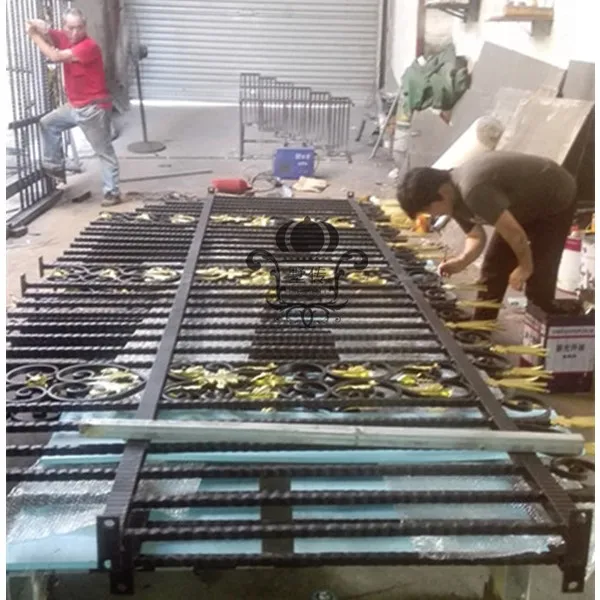 Ограждение из кованого железа для сада 8 'x 5' ограждение магазина фехтования