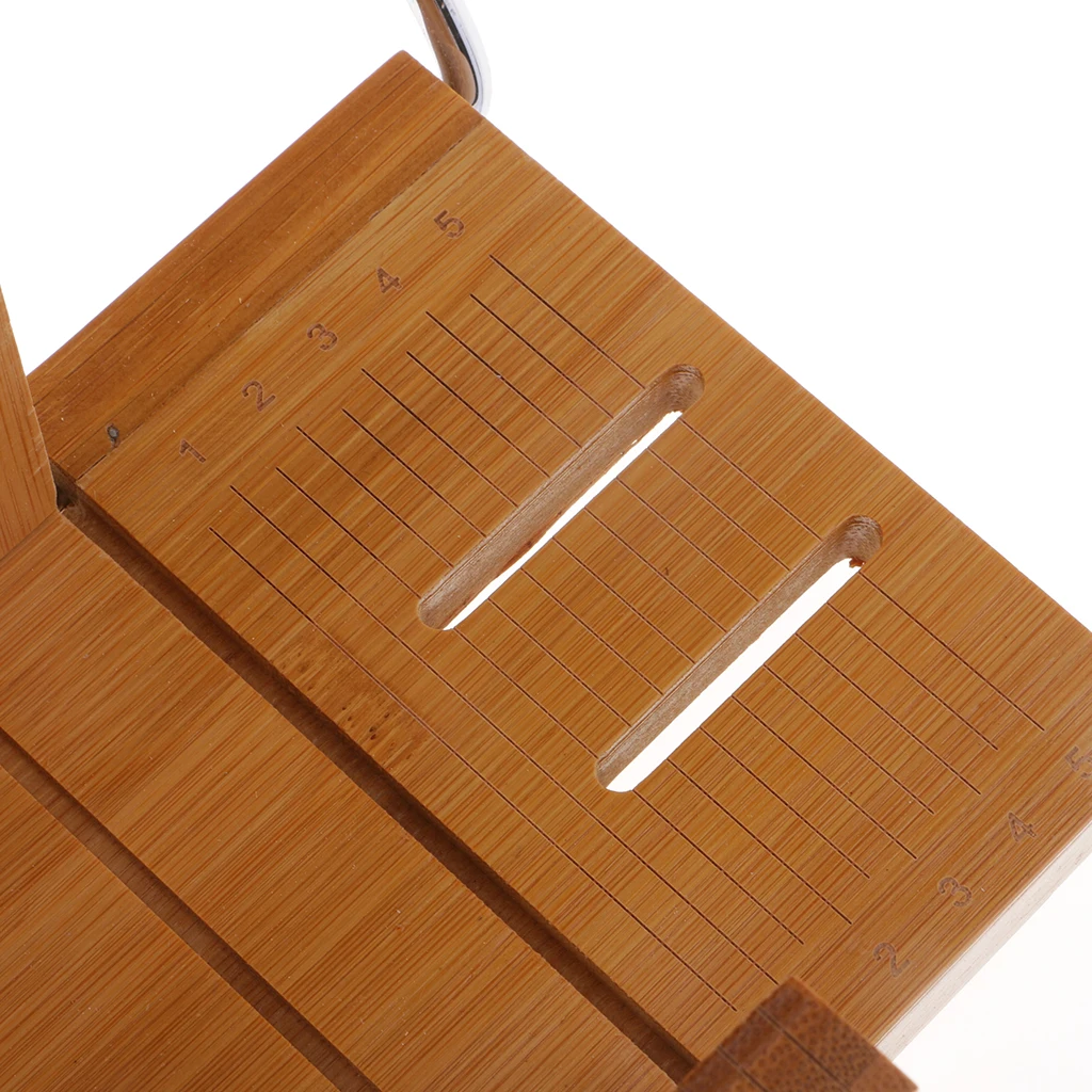 2 pieces Multi-function Practical Wooden Soap Cutter Loaf Mold Soap Making Cutting Tools with Soap Beveler Planer, Wire Slicer