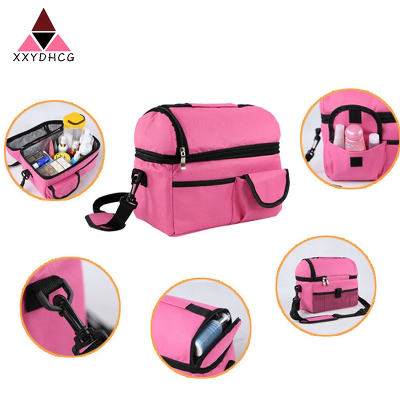 Bento Lunch Box Kids Insulated Carry Cooler Bag School Picnic Thermal Tote MP