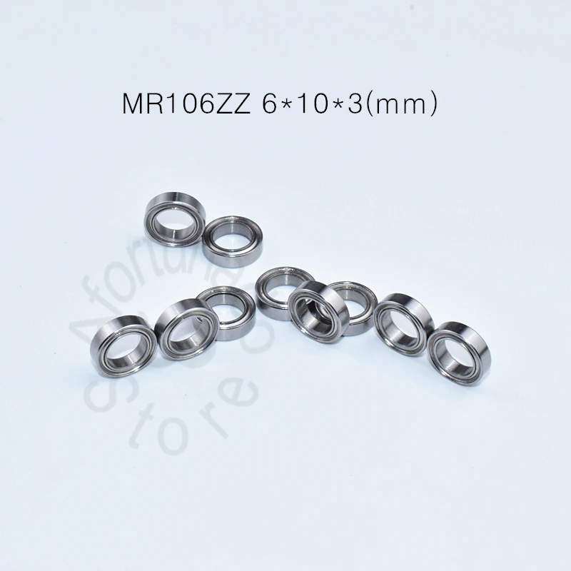 

MR106ZZ 6*10*3(mm) 10pieces free shipping bearing ABEC-5 Metal Sealed Miniature Mini Bearing MR MR106 MR106ZZ Miniature bearings