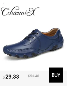 CcharmiX/большие размеры 36-47; мужская повседневная обувь из кожи с натуральным лицевым покрытием; Модная Удобная дышащая мужская обувь ручной работы из натуральной кожи