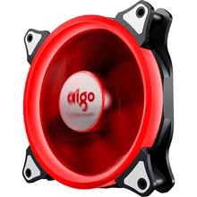 Aigo Aurora 120mm Case 4PIN LED Fan Cooling For Computer 12V Cooling Fan Double Ring Quietly