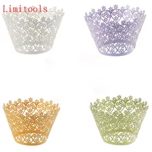 Бумажная чашка для торта, 10 шт., маленькая лоза, кружевная лазерная резка, обертка для кексов, вкладыш, форма для выпечки, инструмент для торта, снежинка, Рождественский Декор
