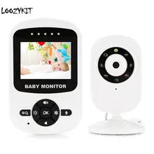 Loozykit 2,4 дюймов беспроводной видео цветной Детский Монитор детская няня, безопасность камера ночного видения устройство для контроля температуры