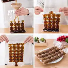 5 шт./упак. пузырь со льдом одноразового Домашние DIY Замороженные фруктового сока кубическая форма Творческий имя: стоьте вверх мешок льда Кухня инструмент Аксессуары