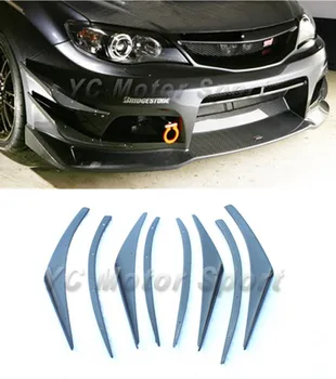 

Car Accessories Carbon Fiber VS Style Front Bumper Canard Kits 8pcs Fit For2008-2012 Impreza GRB STI Front Bumper Canards