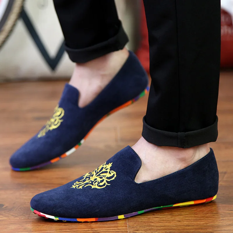 

2019 Autumn High Quality Anti-Slip Comfortable Vulcanized Shoes Man Flats Men Canvas Shoes Simple Casual Mens Loafers