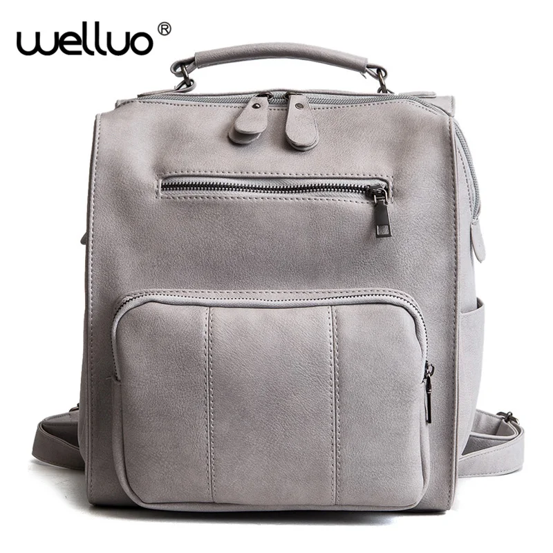 Vintage Women Large Backpack Female Leather School Bag For Teenage Girls Travel Backpacks Black Pink Rucksack 2018 Mochila XA23B Vintage Women Large Backpack Female Leather School Bag For Teenage Girls Travel Backpacks Black Pink Rucksack 2018 Mochila XA23B