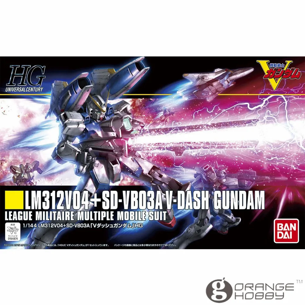 

OHS Bandai HGUC 188 1/144 LM312V04+SD-VB03A V-Dash Gundam Mobile Suit Assembly Model Kits
