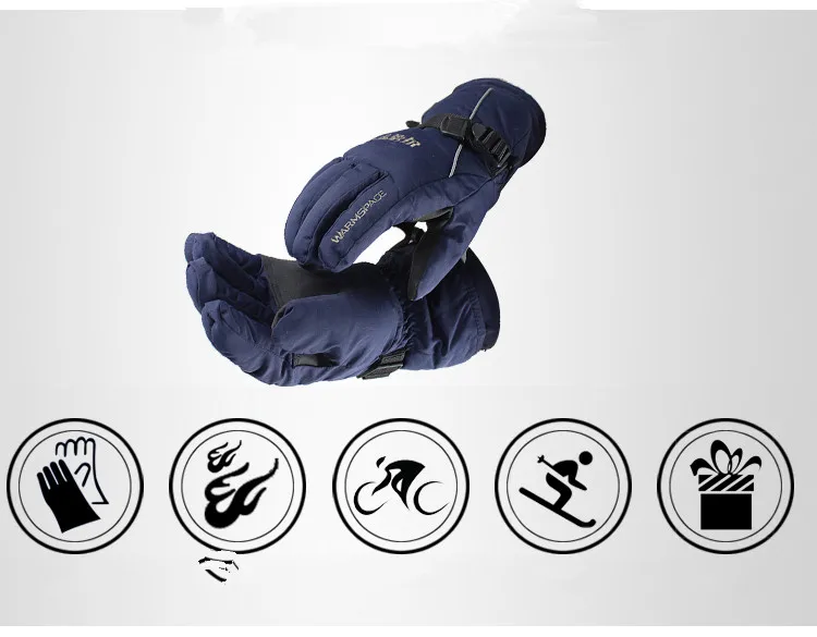 mittens 2017 winter new warm gloves adult cotton thick skiing motorcycle riding men's gloves, fashion female gloves (7)
