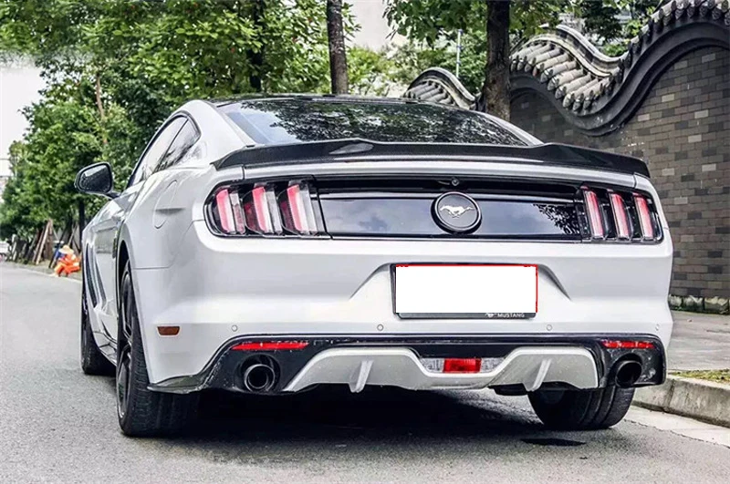 Автомобильный Стайлинг подходит для Ford Mustang Coupe высокое качество углеродное волокно задний багажник крыло спойлер