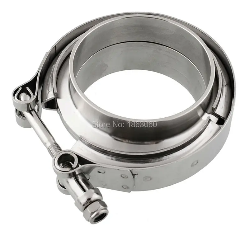 5" V Band Clamp + 5" O ring Downpipe Flanges Steel (2 Flanges) on