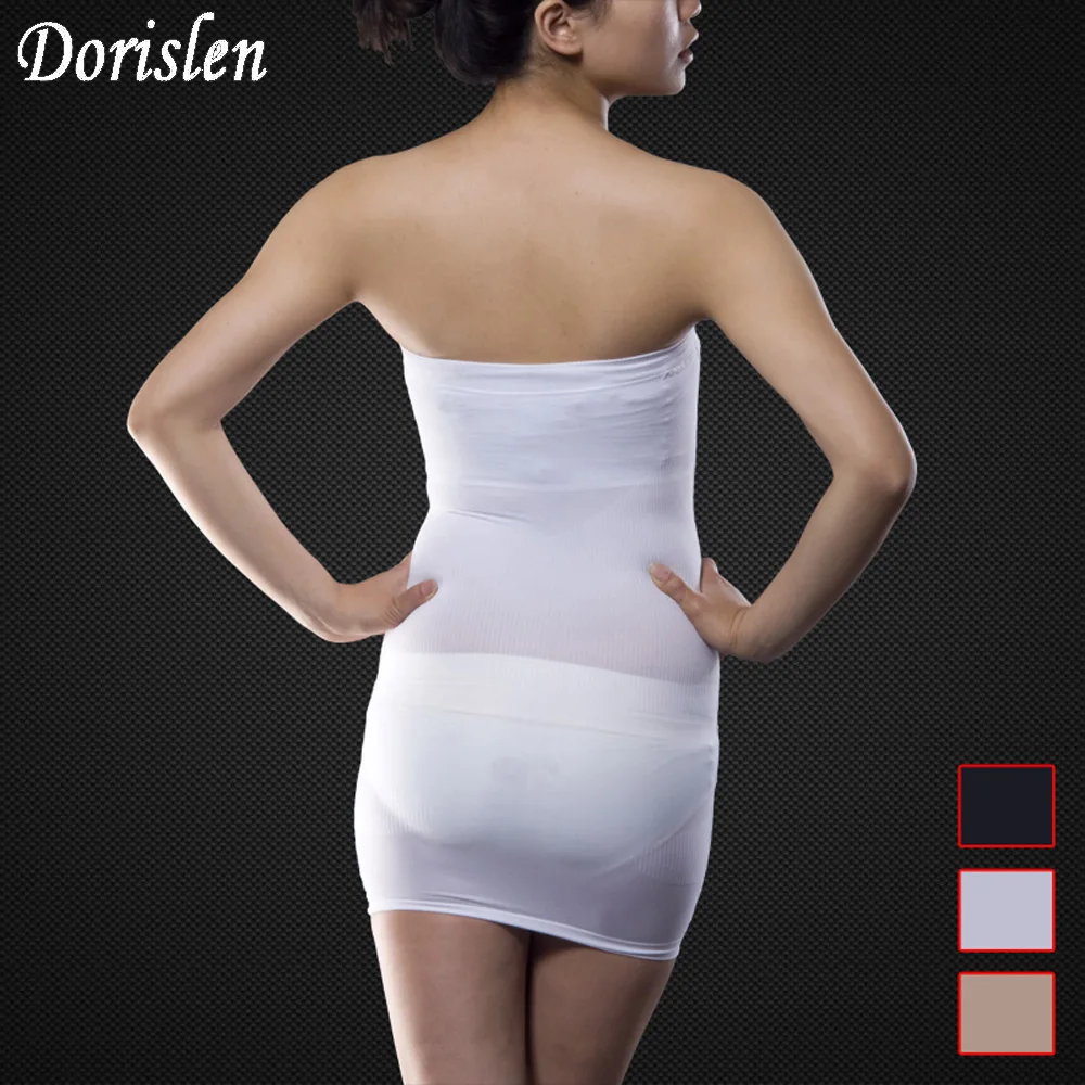 DorislenWomenSeamlessSlimmingControlBodyShaperTubeDressSkirt