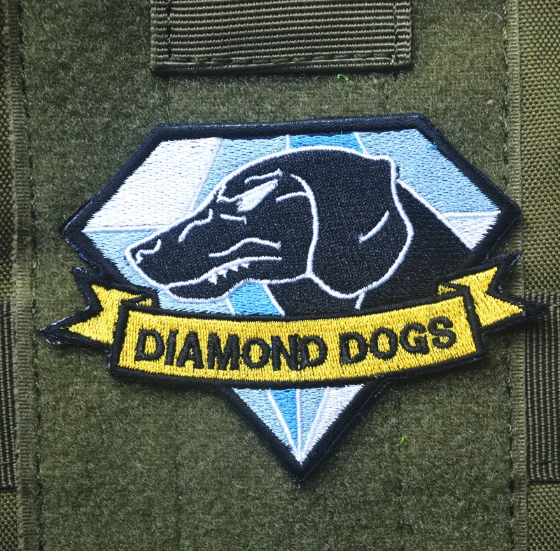 Metal Gear Solid 5 Diamond Dogs patch militaires hook back tactical