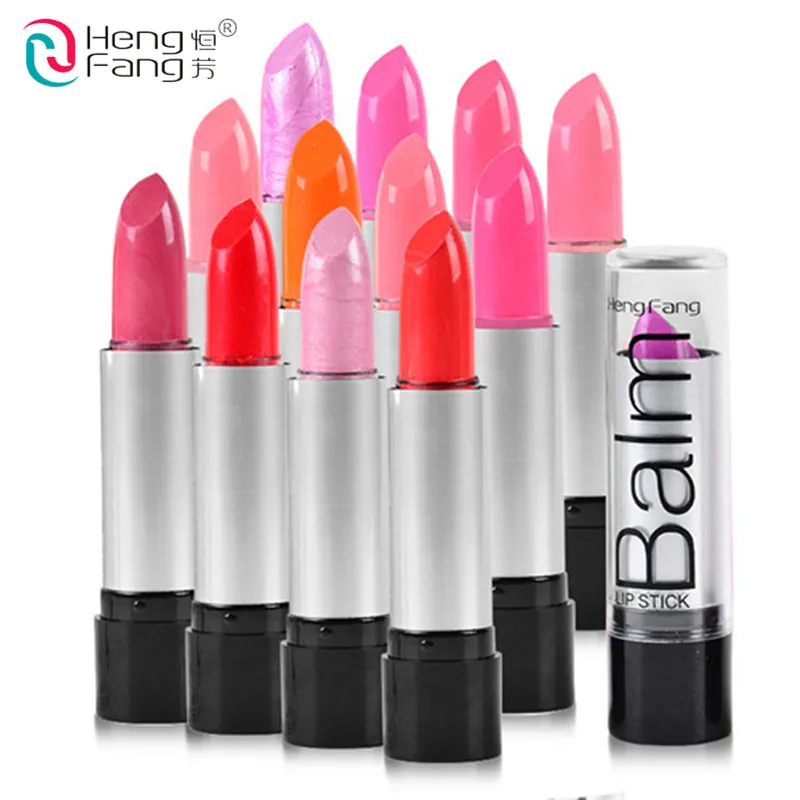 

HENGFANG Beauty 12 Colors to Choose Glossy Lip Rouge matte lipstick Fashion Women Makeup Waterproof Cosmetics Lipstick Charms