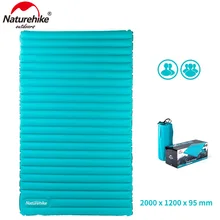 Naturehike сверхлегкий надувной матрас для 2~3 человек 200x120/140x9.5см большой размер портативный воздушный коврик NH17T120-с