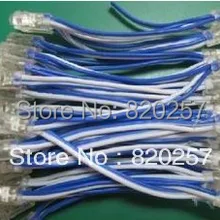 100 шт./заказ 12 мм синий цвет светодиодных модуль IP66 DC5V вход 0.1 Вт