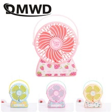DMWD MINI rechargeable USB Gadget Desktop air cooling fan Portable handheld conditioner fans cooler Ventilador Small Mute Blower