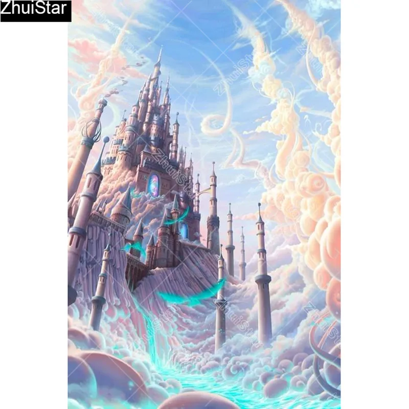 Full Square 5D DIY Diamond Painting &quotSky City&quot Embroidery Cross Stitch Mosaic Home Decor Gift CJ46 | Дом и сад
